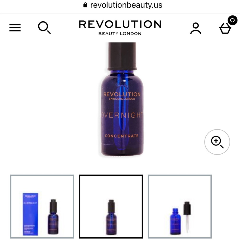 2- Brand New Revolution Skincare Overnight Restoring Concentrate 30ml